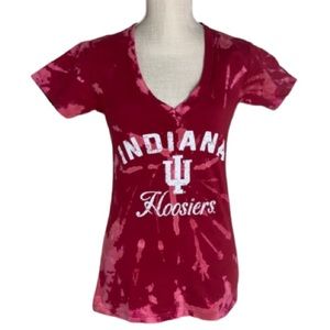 INDIANA HOOSIERS Bleached Tie Dye Tee